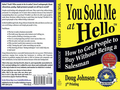 Full cover design for a how-to sales book