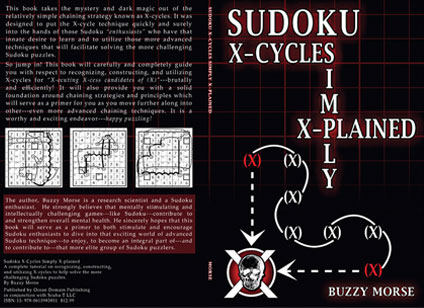 Cover designed for a nonfiction sudoku x-cycle strategy book