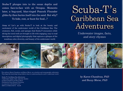 Book cover design for Carribean seas kids photography and poetry book